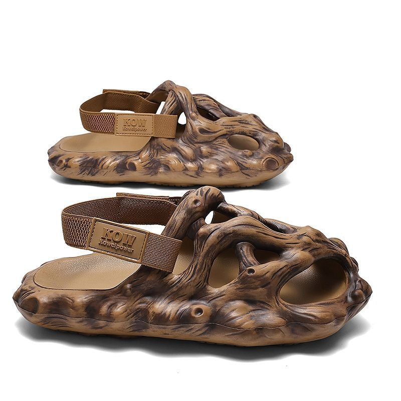 Chaussures de trou Sandales pour hommes porter des chaussons creux