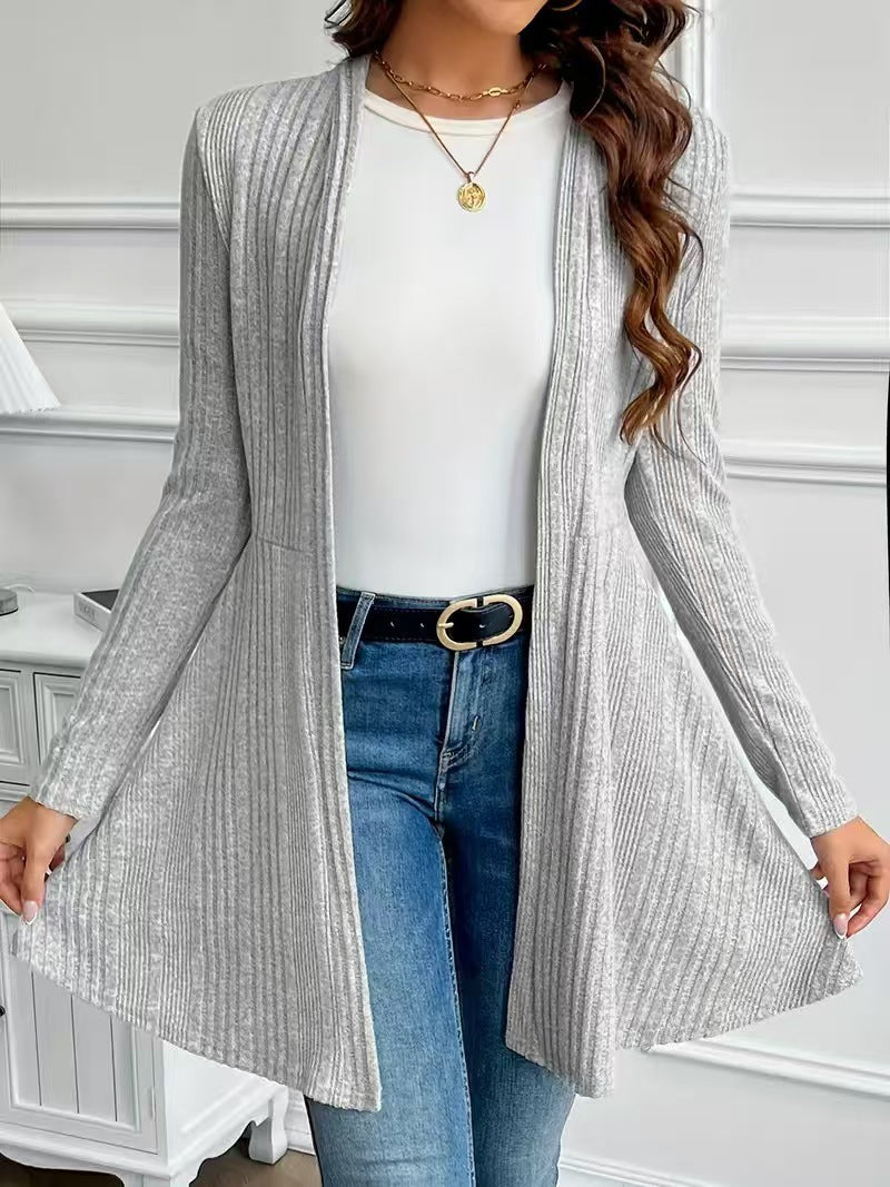 Cardigan brossé pour porter des vêtements de dessus