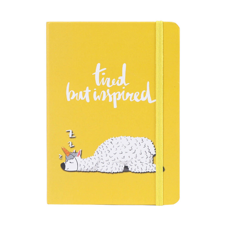 Carnet de notes de dessin animé en alpaga