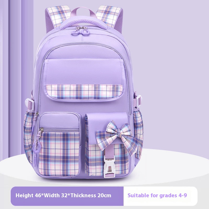 Sac à dos pour enfants Légère réduction du fardeau de protection de la colonne vertébrale Grande capacité