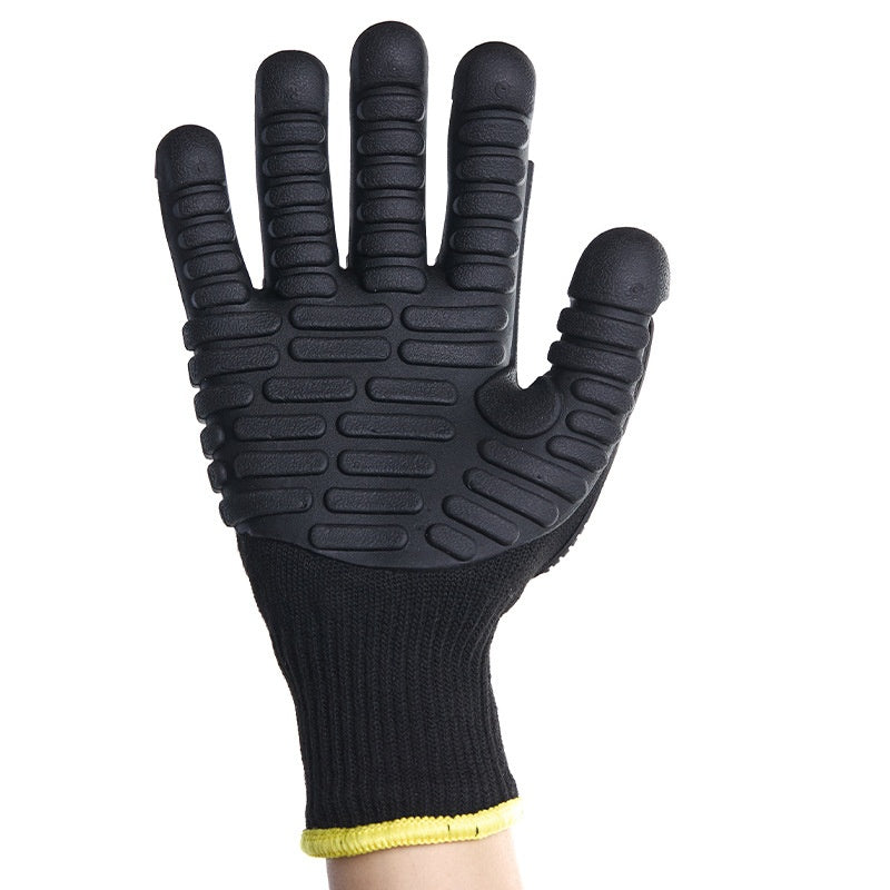 TPR Mechanical Construction Industry Anti-vibration Gloves Palm