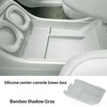 B10 Console centrale Compartiment de stockage inférieur Plateau d'organisateur de silicone
