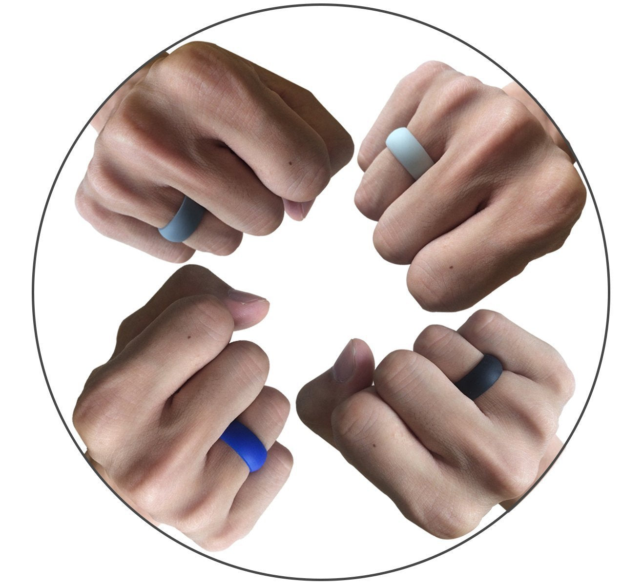 Anneau électronique de silicone de cigarette pour hommes