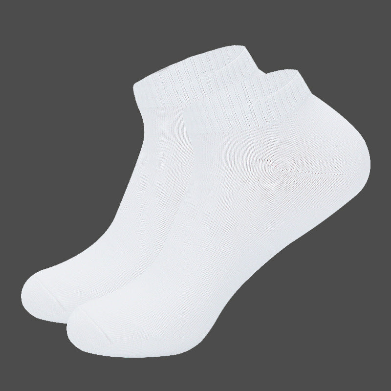 Hommes Coton Déodorant de couleur uni et Chaussettes à cheville absorbant la sueur