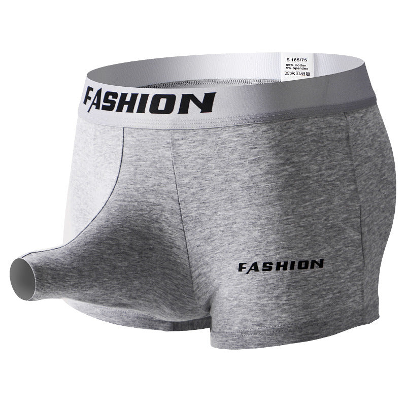 Sous-vêtements respirants en coton de taille moyenne pour hommes