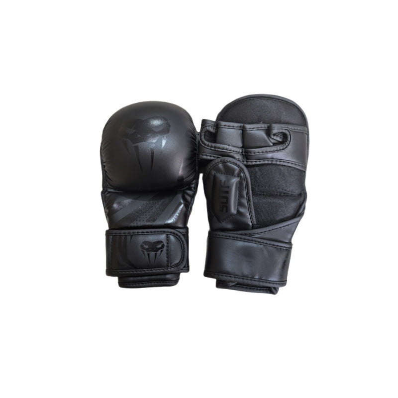 Gants de Sanda à moitié doigts de boxe pour hommes