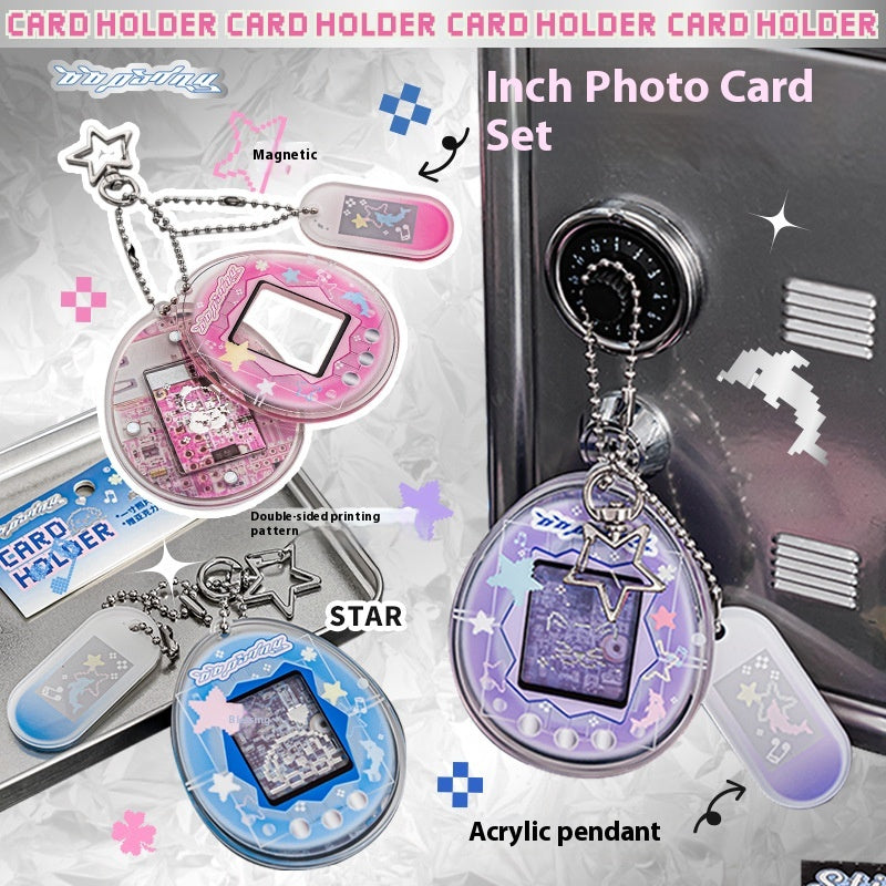 American Retro Pendentif Star-chasing Mini Camion Mini Porte-carte