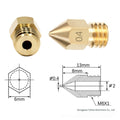 Accessoires d'imprimante 3D Pointed laiton MK8 alliage de nettoyage broche MK8