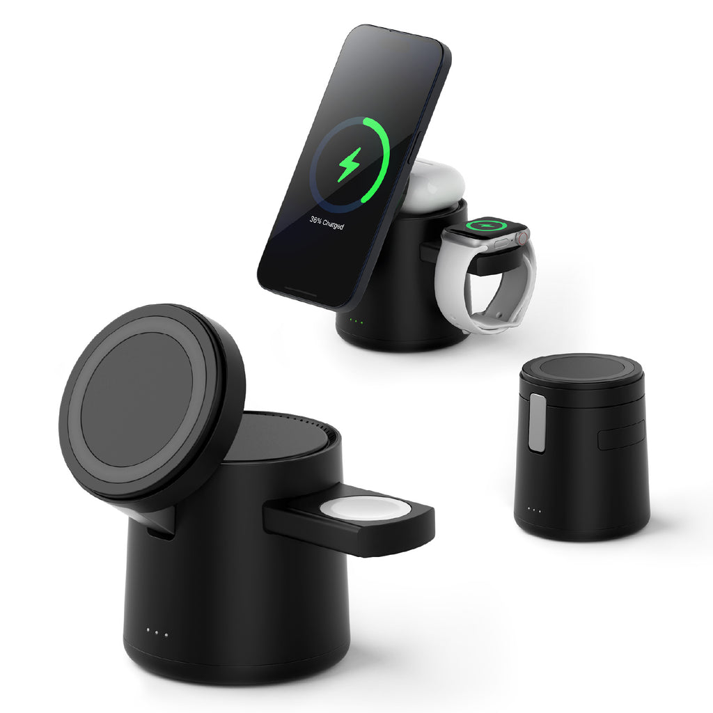 Chargeur magnétique 3 en 1 sans fil 15W