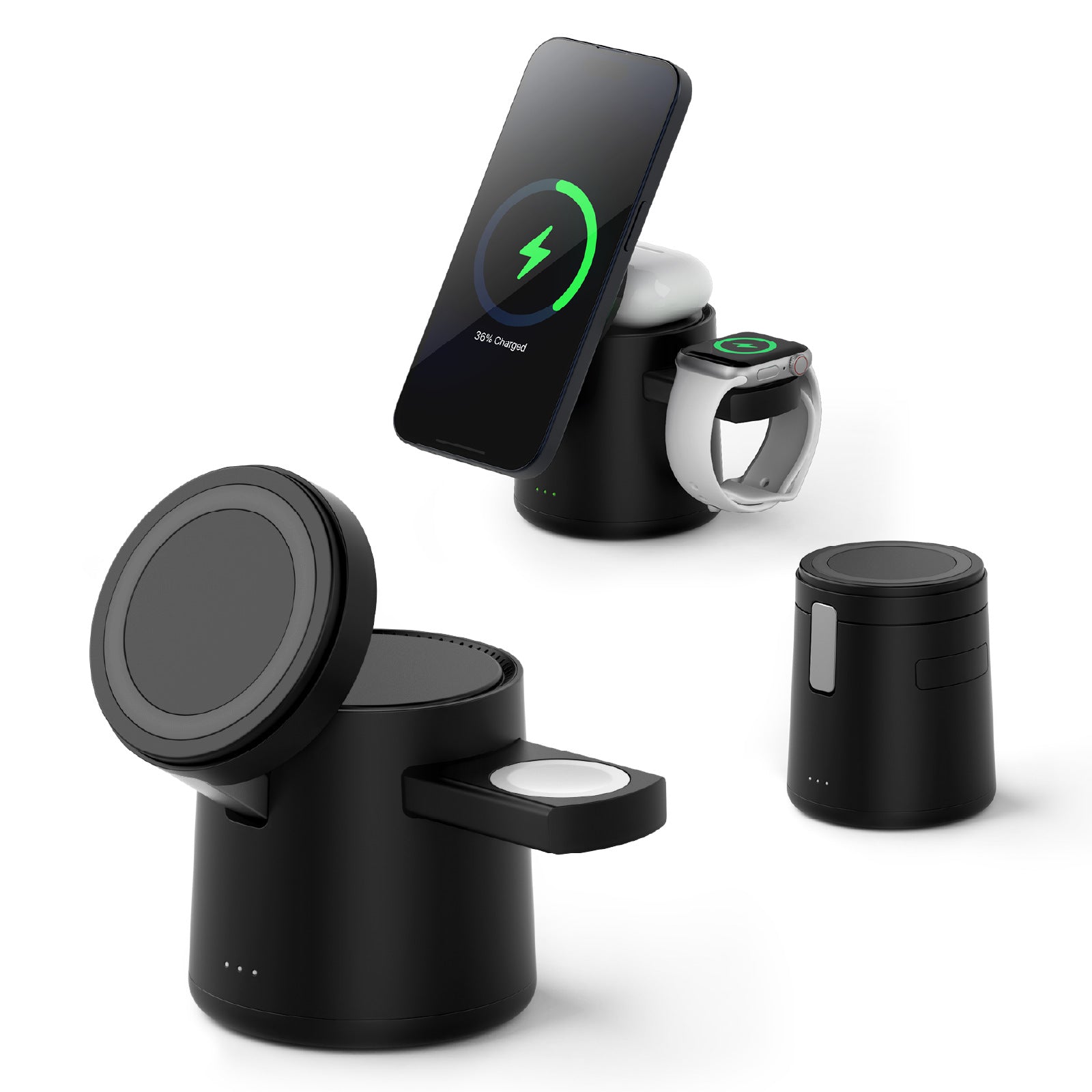 Chargeur magnétique 3 en 1 sans fil 15W