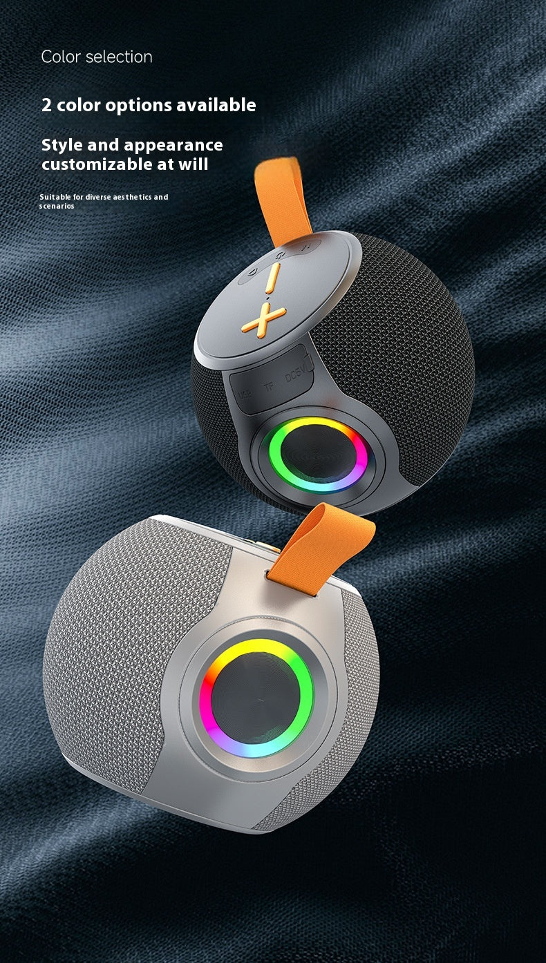 Haut-parleur Bluetooth Portable RGB Lampe Portable Carte Imperméable TWS Petit haut-parleur