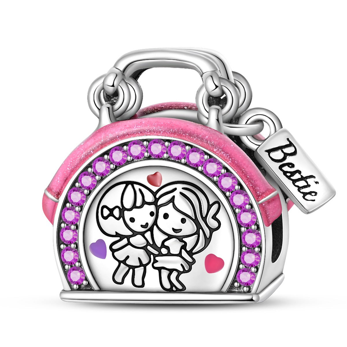 Bricolage Sœur Perle en forme de coeur Pendentif bijoux Accessoire