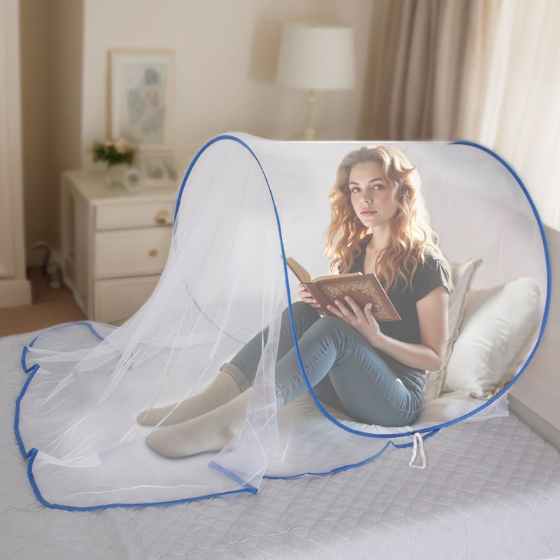 Tête portable Mosquito Net réglable Travel Bed Tête Mosquito Tente chiffrée Mesh Ne