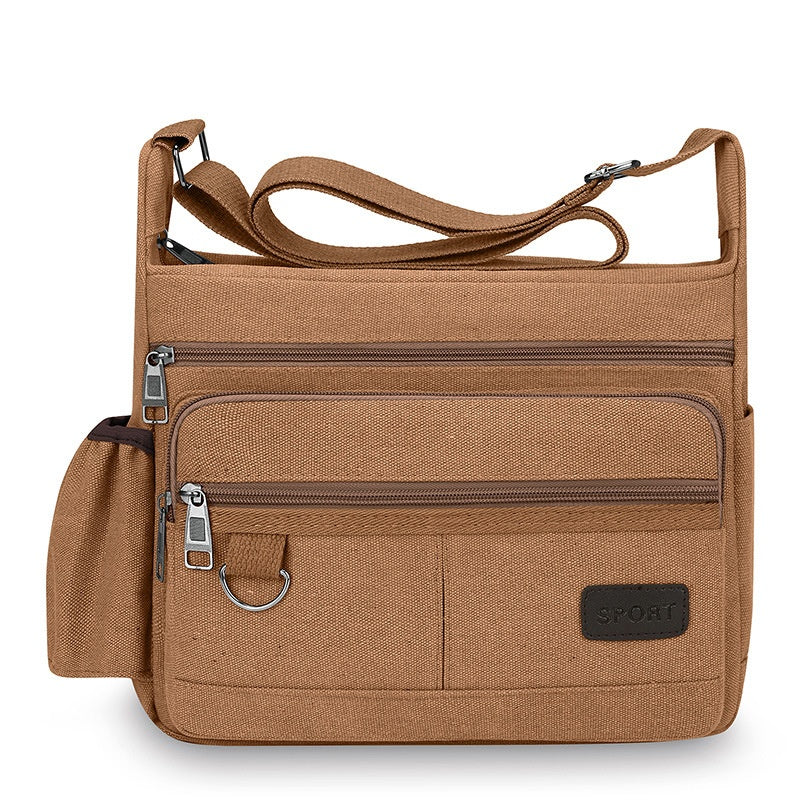 Multifonctionnel Loisirs Grand dispositif de rangement Toile Crossbody sac de voyage