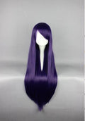 Long cheveux droit Cosplay Perruque 80cm haute température Perruque soie