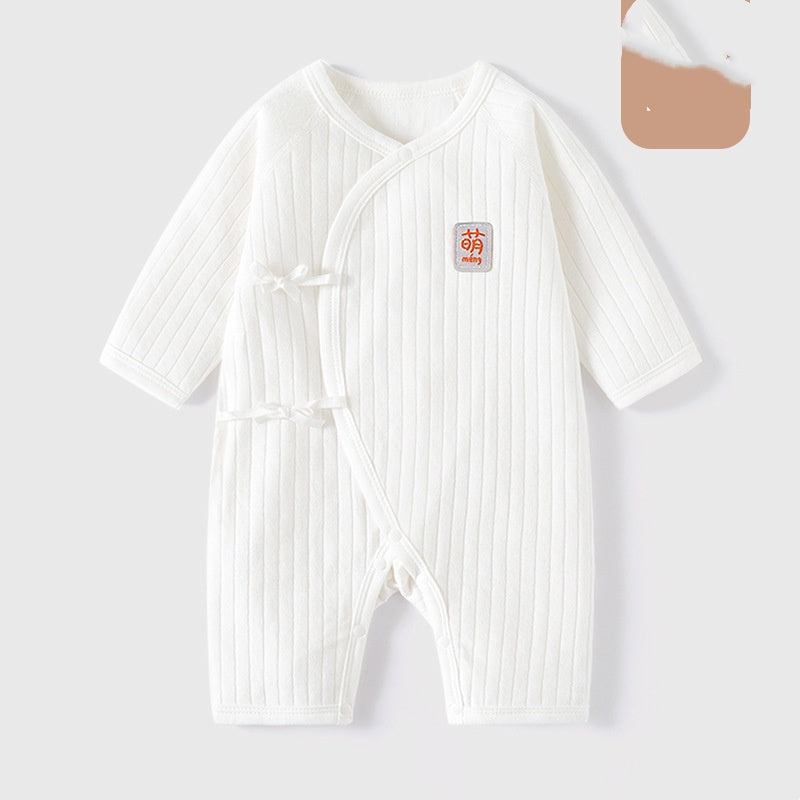 Nouveau-né Bodysuit Sans os manches longues Onesie
