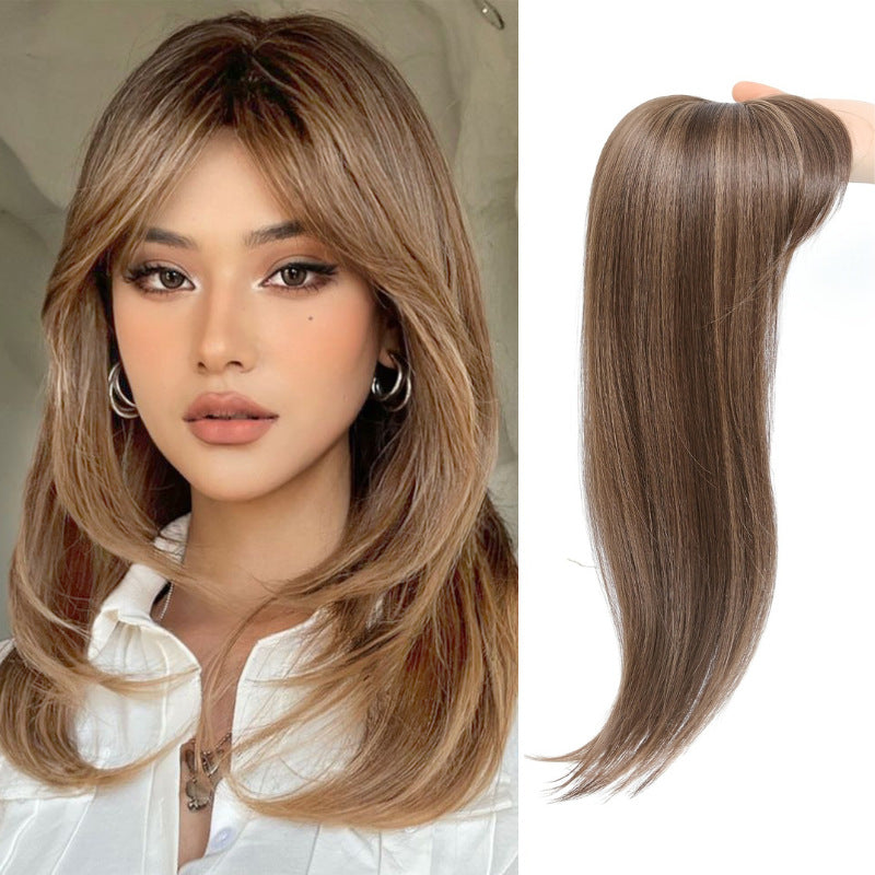 Perruque intérieure boucle Coiffure synthétique simulation cheveux Clip Extension
