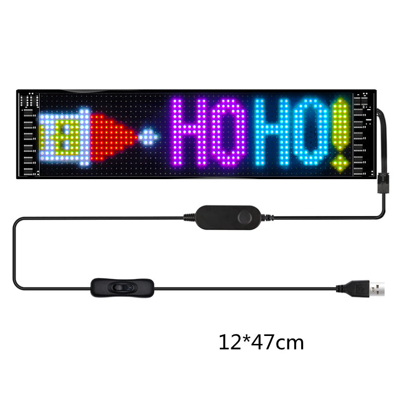 Programmable LED car sign LED advertising screen ultra-thin full color screen Custom
