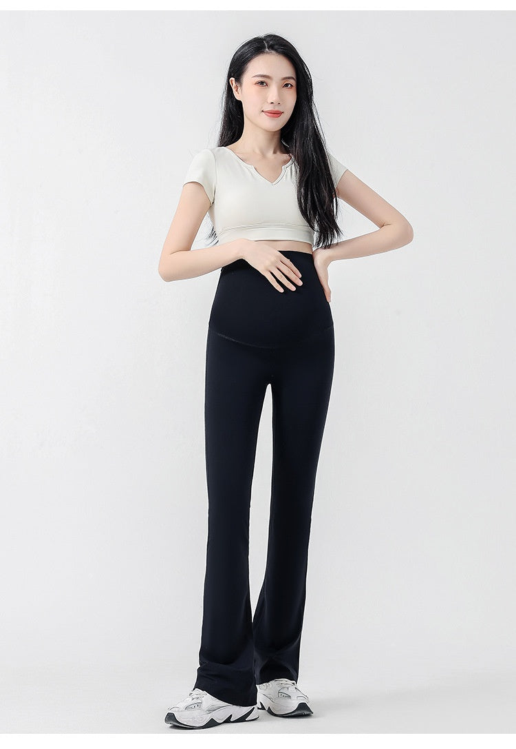 Prenatal Yoga Bell Bottom Pants Wear Casual Slimming