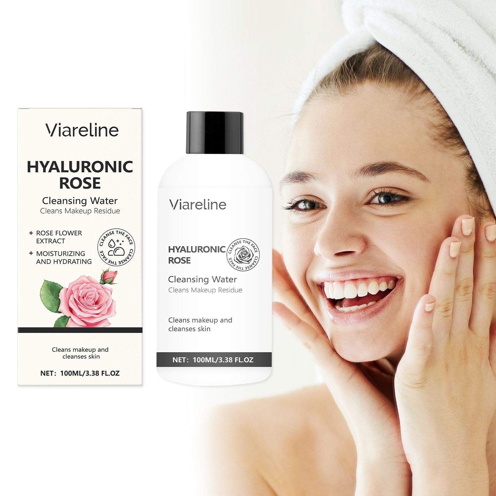 VIARELINE Rose Démaquillant Eau