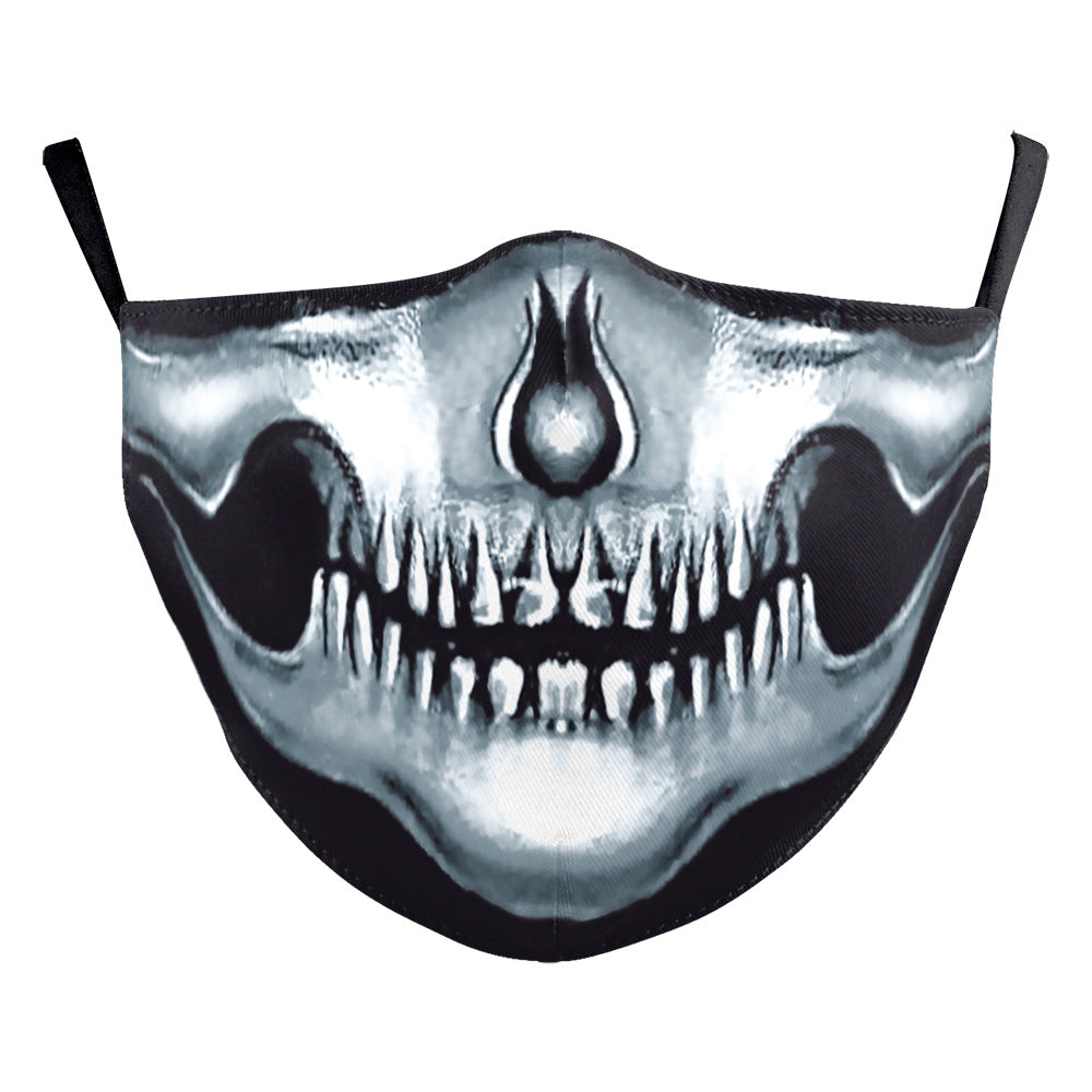 Masque de poussière Halloween Clown drôle Horreur créatif double couche