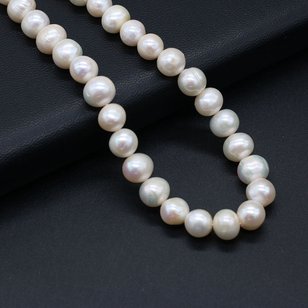 Chaîne de perles de perles naturelles d'eau douce