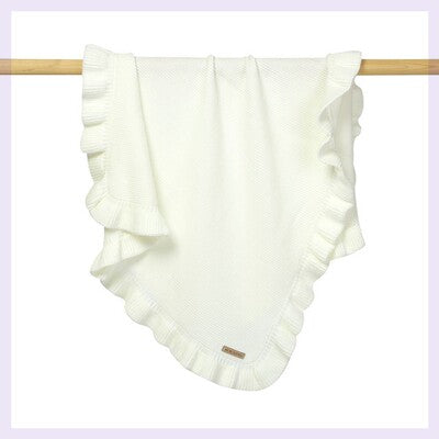 Couvertures de bébé tricotées Newborn Swaddle Wrap Ruffle