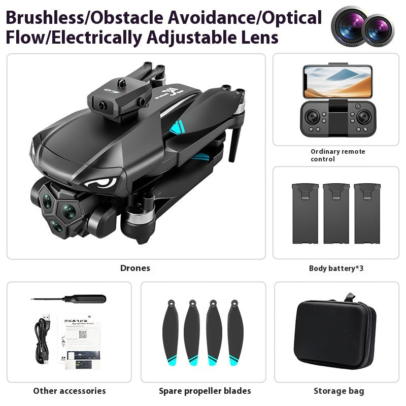 Four-axis folding brushless UAV screen control