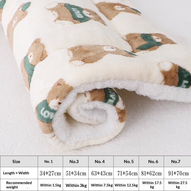 Tapis épais pour animaux de compagnie pour l'automne et l'hiver chaud