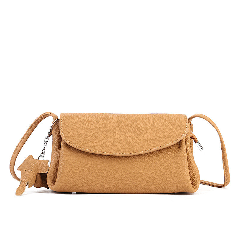 Soft Cowhide plissé sous bras Crossbody Sac pour femmes