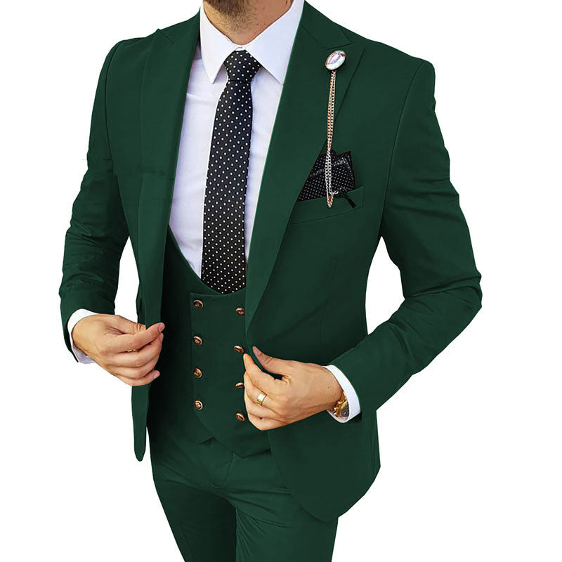 Fashion homme trois pièces costume appearing mince