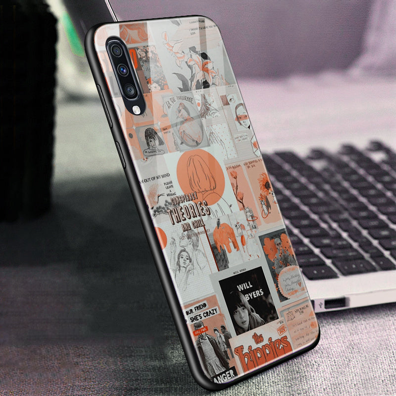 Cas de téléphone mobile d'illustration nostalgique anti-drop