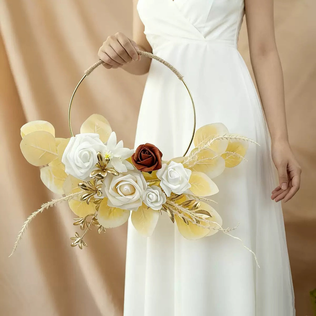 Décor de boucle florale artificielle pour les mariages