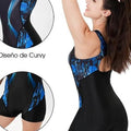 Combinaison de bain en une seule pièce de style Boxer pour femme