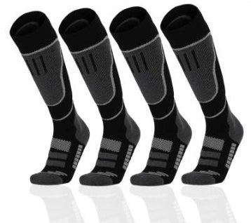 Chaussettes athlétiques pour homme à haut tube de ski chaud