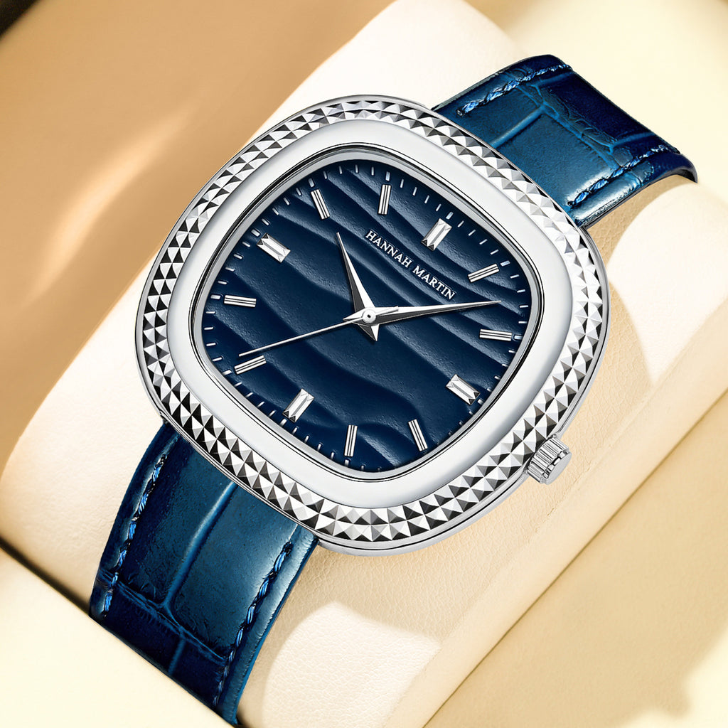 Haute valeur d'apparence Quartz montre avec un véritable bracelet en cuir pour les hommes