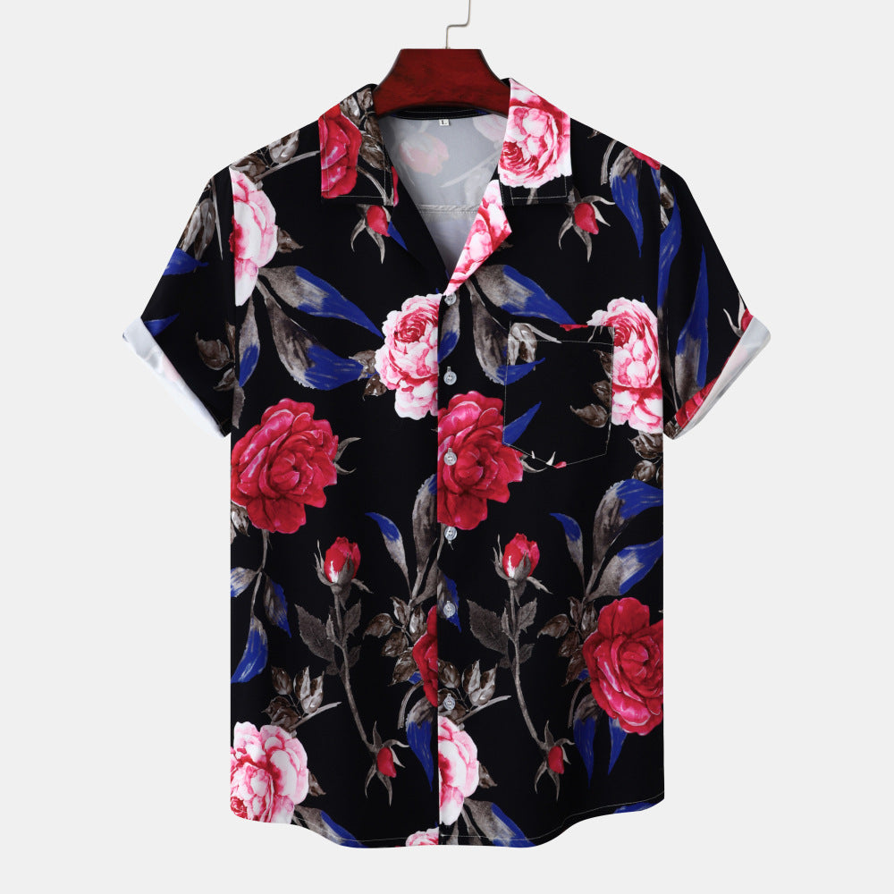 Jeunes vacances Casual Beach Style manches courtes hommes