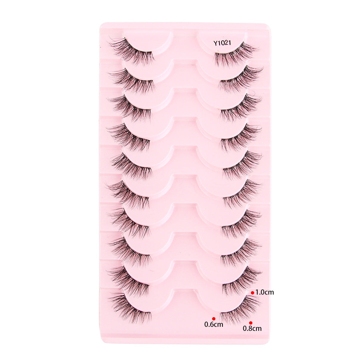 Femmes Portable Européen et style américain Sheer demi-longueur faux cils