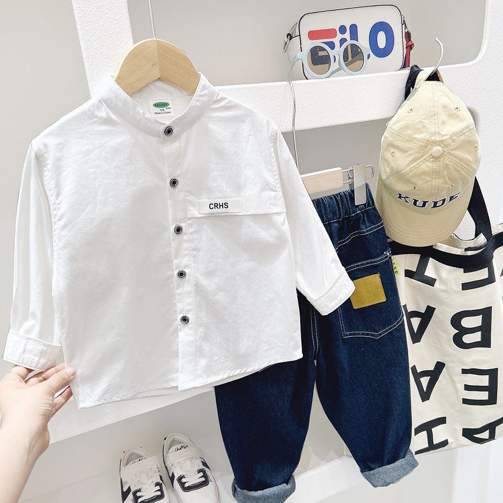 Chemise à manches longues pour garçons