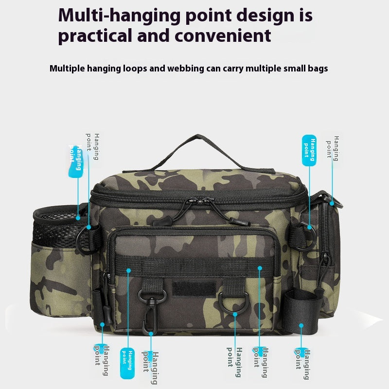 Grand Capacité Multifonctionnel Insertion Pole Lure Waist Bag