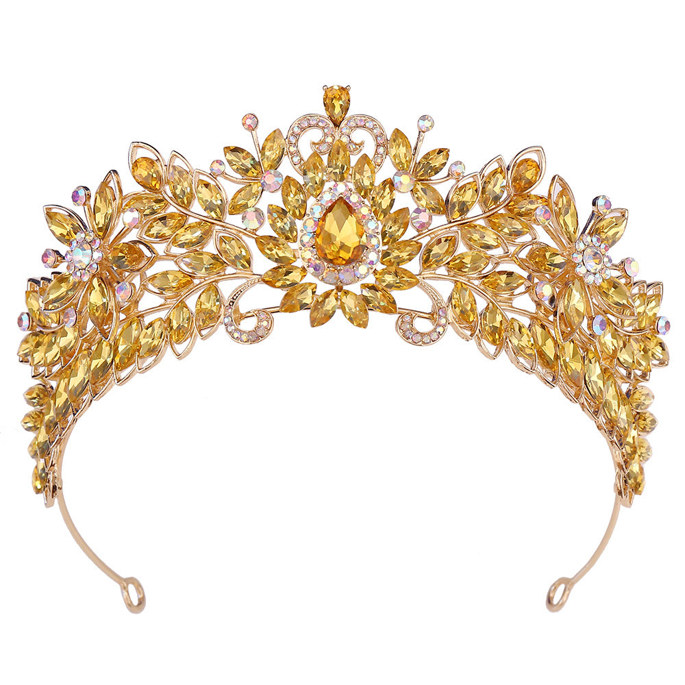 Couronne de mariée haut de gamme européenne et américaine pour accessoires capillaires