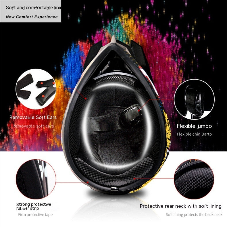 Casque de moto électrique Kart Cross-country