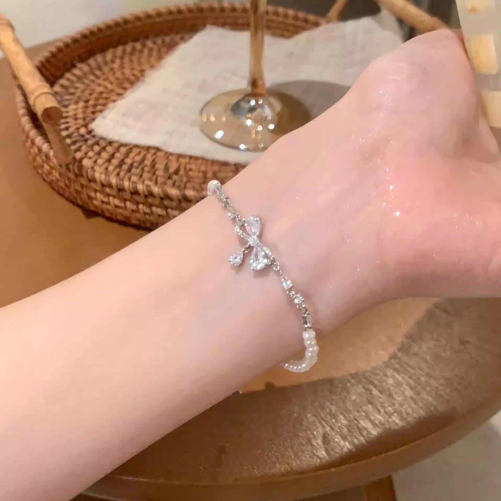Bracelet Zircon Super Shiny de luxe pour femmes