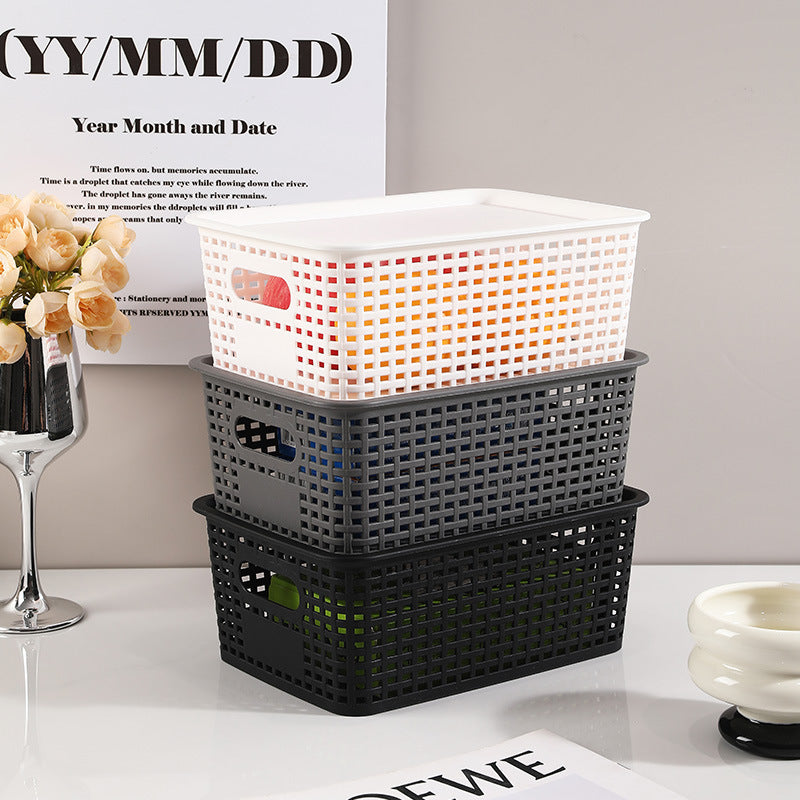 Panier de rangement en plastique creux