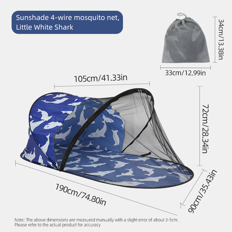 All-in-one portable outdoor sunshade