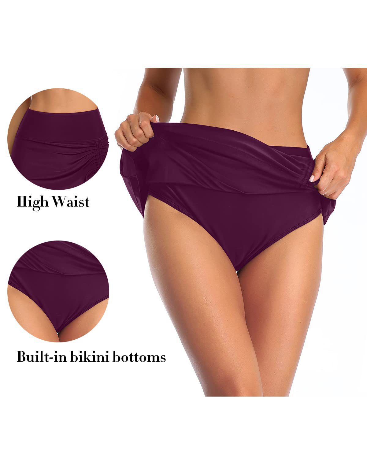 Trunks de Natation Casual Mode Dentelle Solide Couleur Femme