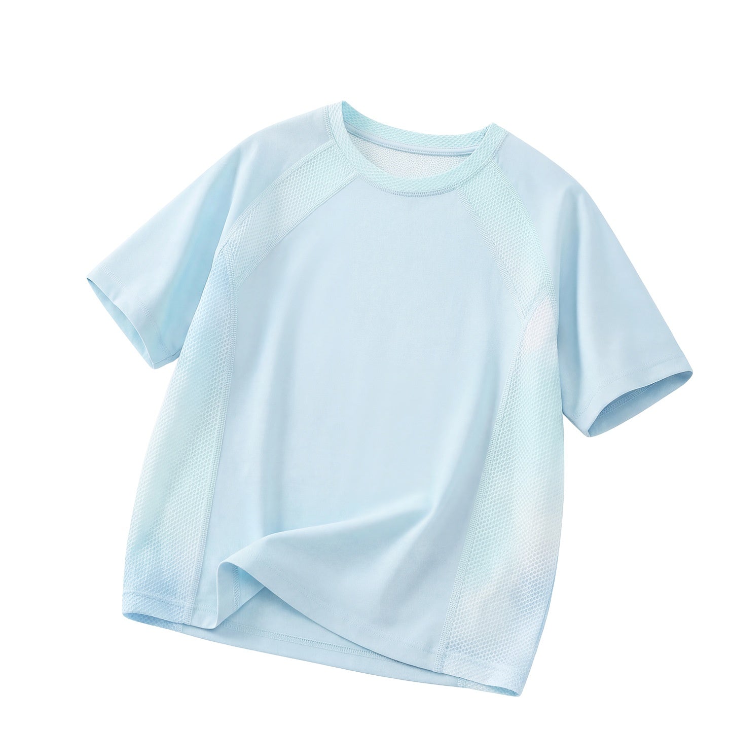 Vêtements de sport respirants à demi manches pour les enfants plus âgés