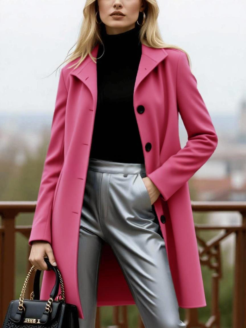 Manteau de laine pour femmes épais