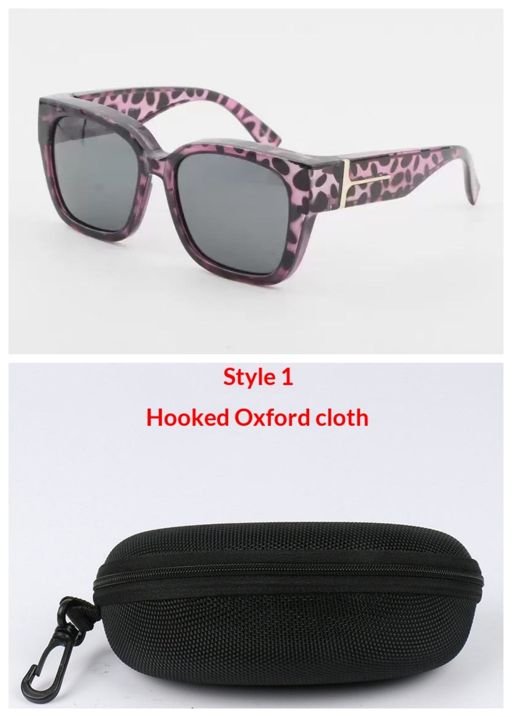 Lunettes Myopia surdimensionnées de style coréen avec une impression léopard pour un look premium