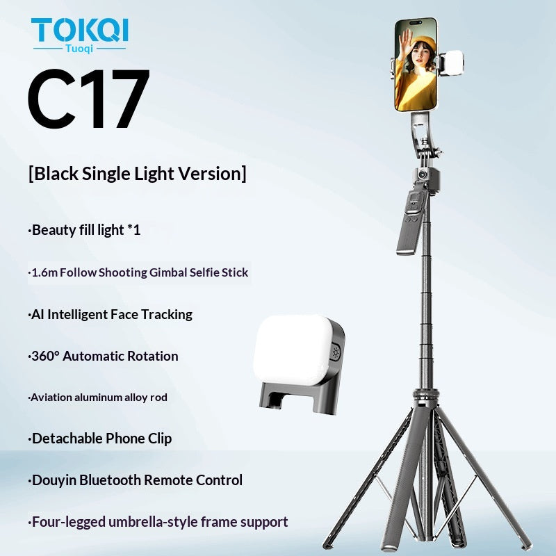 C17 Smartphone Selfie Stick Smart Stabilisé Gimbal extensible avec mode automatique complet